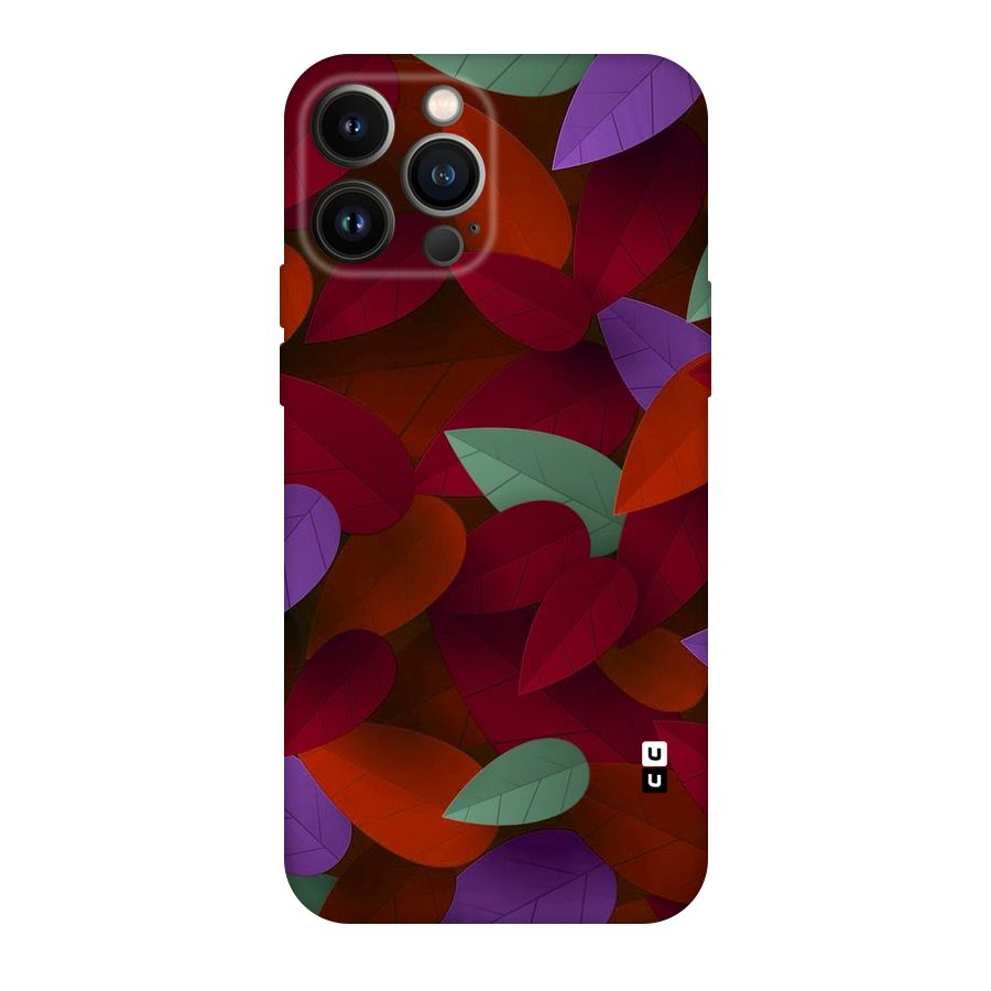 Aesthetic Colorful Leaves Original Polycarbonate Back Case for iPhone 13 Pro Max