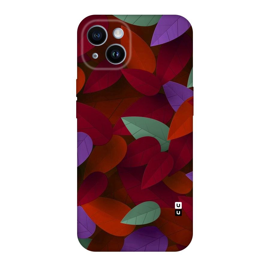 Aesthetic Colorful Leaves Original Polycarbonate Back Case for iPhone 14