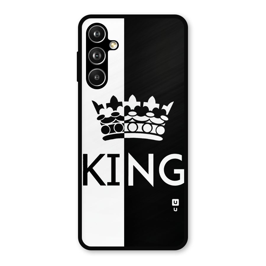 Aesthetic Crown King Metal Back Case for Galaxy F54