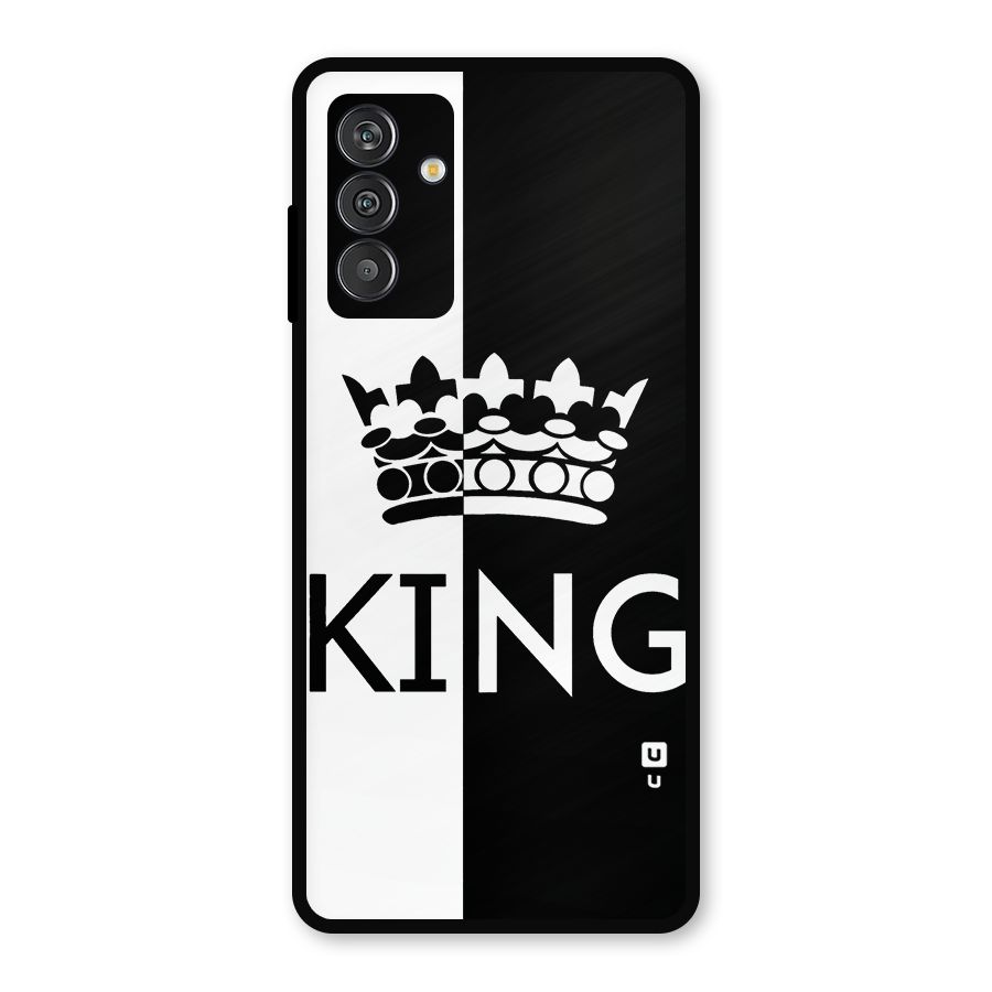 Aesthetic Crown King Metal Back Case for Galaxy M13