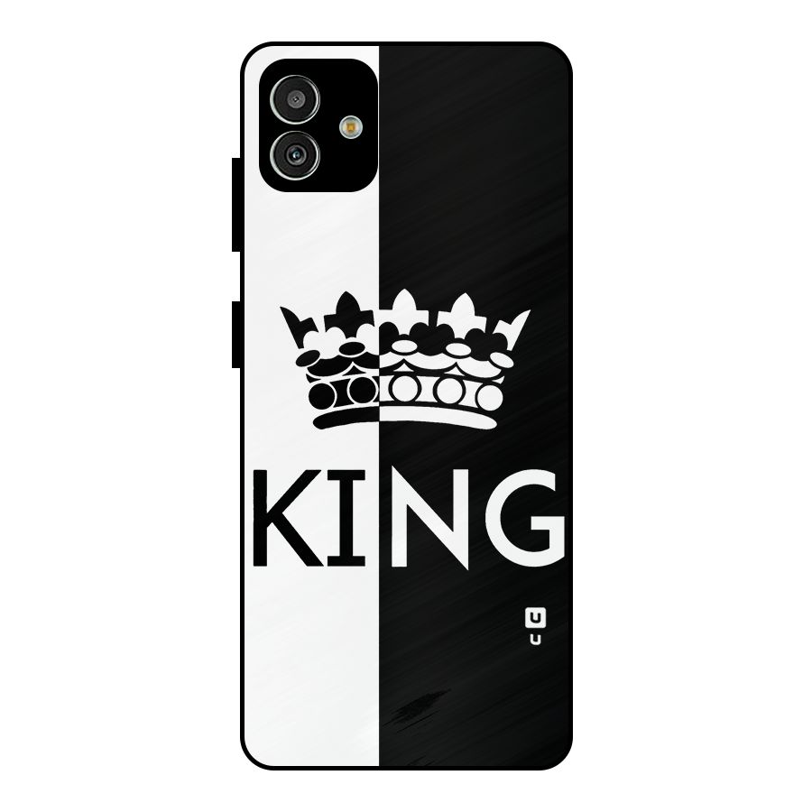 Aesthetic Crown King Metal Back Case for Galaxy M13 5G