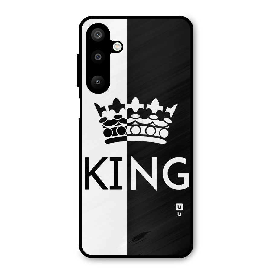 Aesthetic Crown King Metal Back Case for Galaxy M16