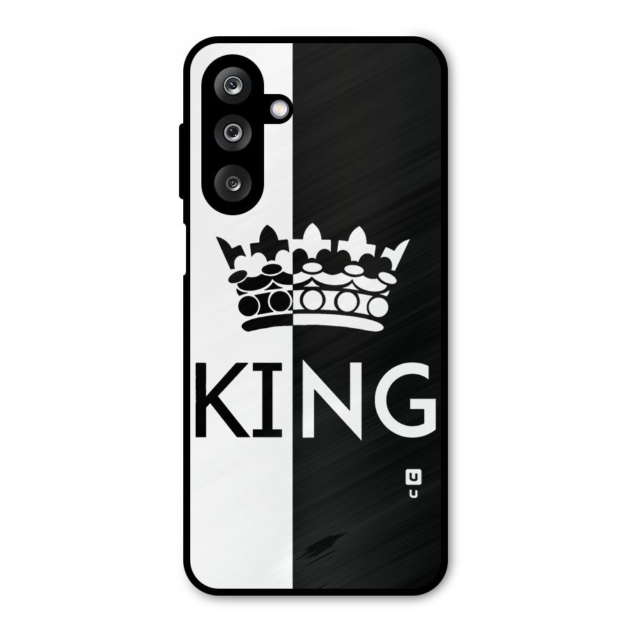 Aesthetic Crown King Metal Back Case for Galaxy M36