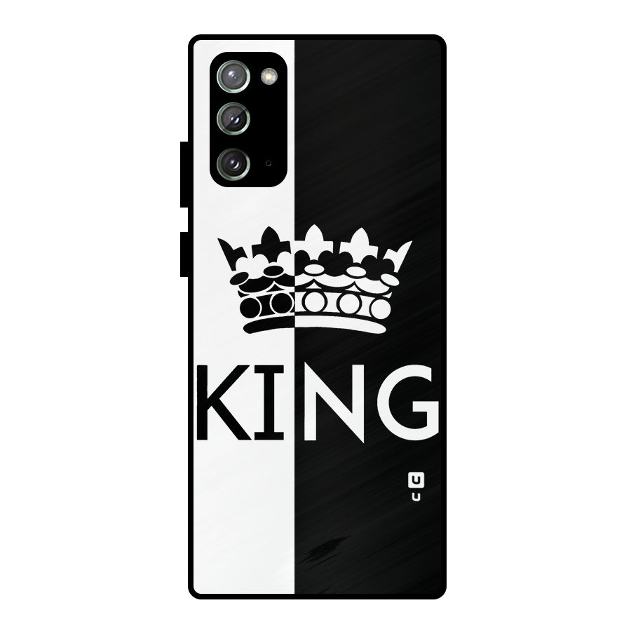 Aesthetic Crown King Metal Back Case for Galaxy Note 20