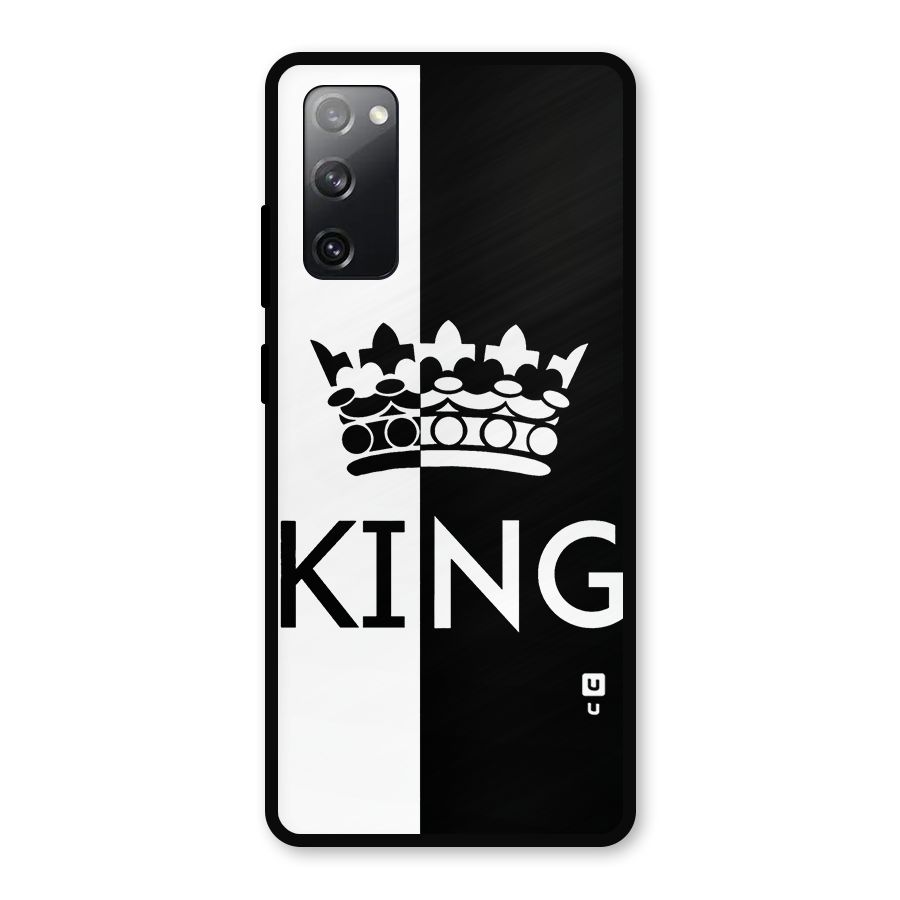 Aesthetic Crown King Metal Back Case for Galaxy S20 FE 5G