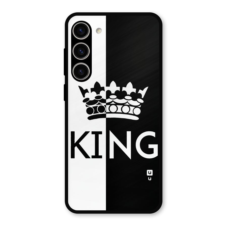 Aesthetic Crown King Metal Back Case for Galaxy S23 Plus