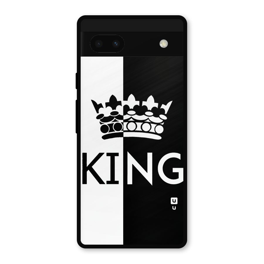 Aesthetic Crown King Metal Back Case for Google Pixel 6a