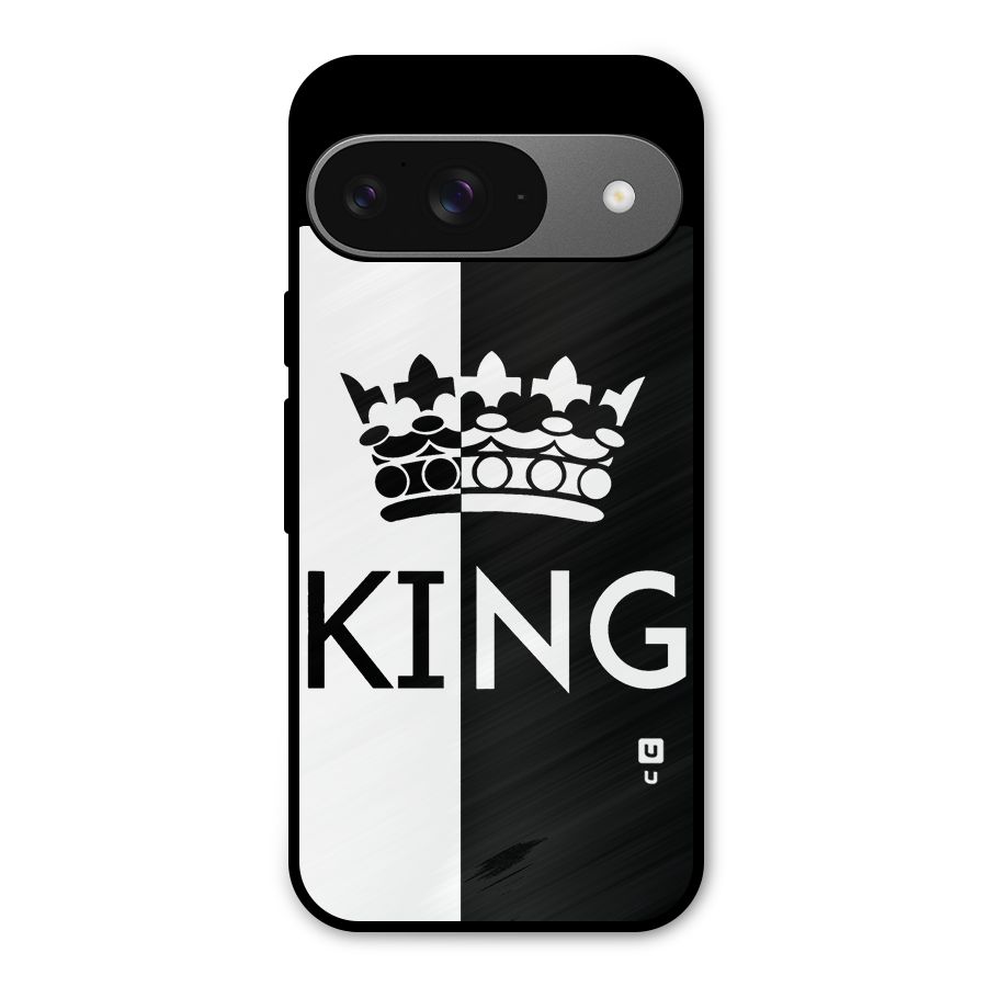 Aesthetic Crown King Metal Back Case for Google Pixel 9