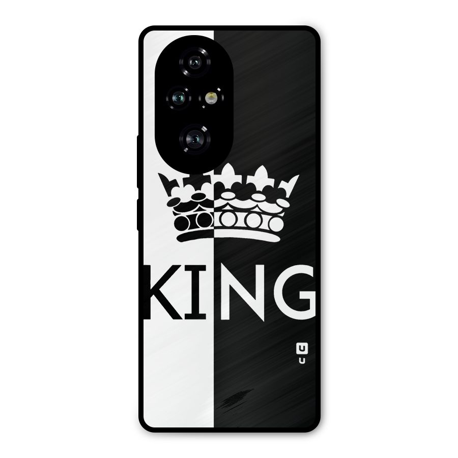 Aesthetic Crown King Metal Back Case for Honor 200 Pro
