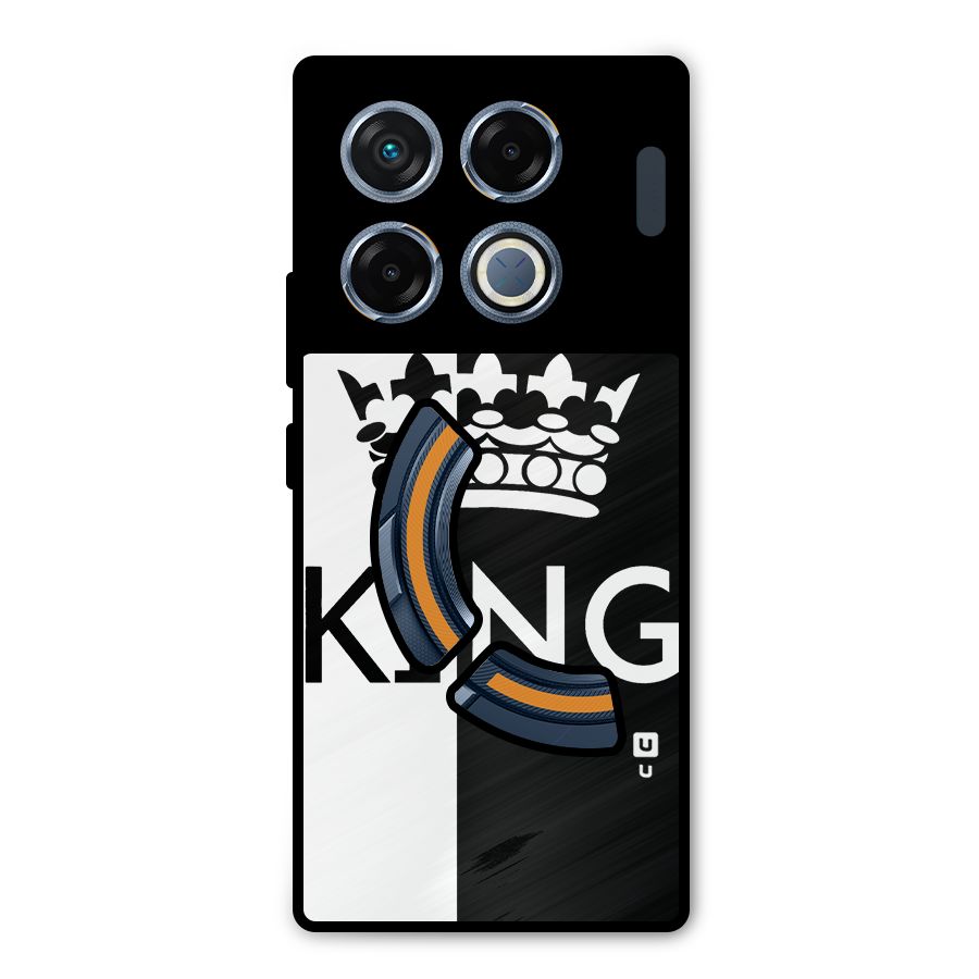 Aesthetic Crown King Metal Back Case for Infinix GT 20 Pro