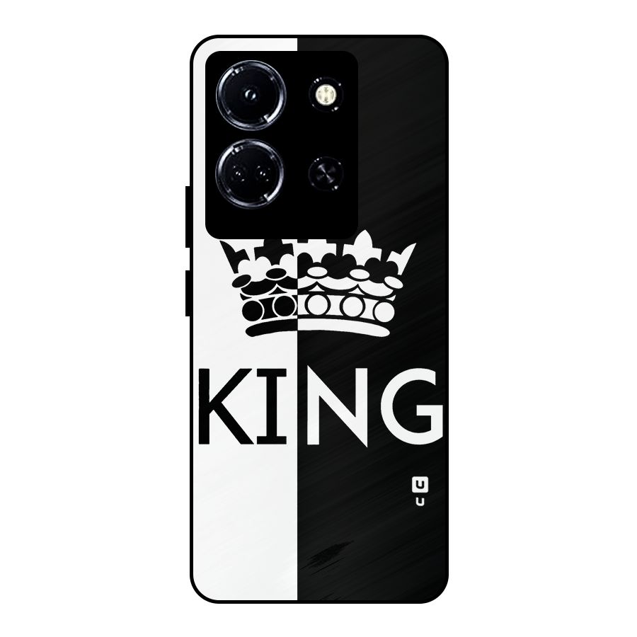 Aesthetic Crown King Metal Back Case for Infinix Note 30 5G