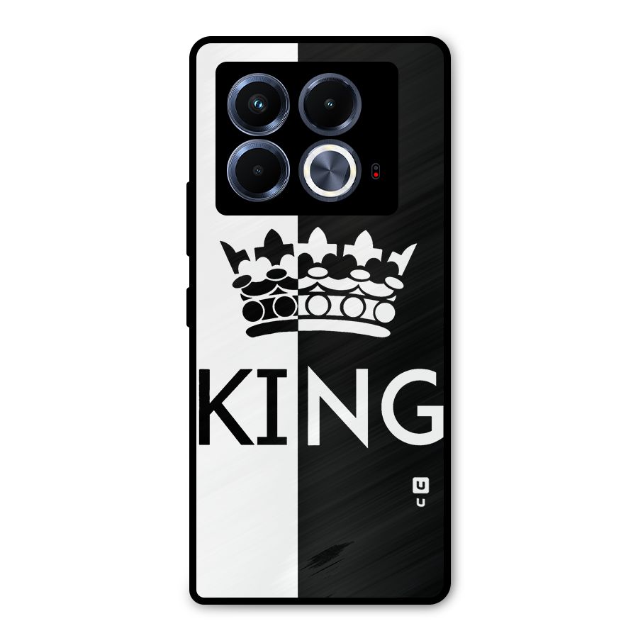Aesthetic Crown King Metal Back Case for Infinix Note 40 5G