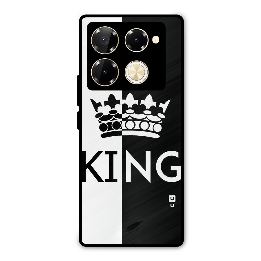 Aesthetic Crown King Metal Back Case for Infinix Note 40 Pro