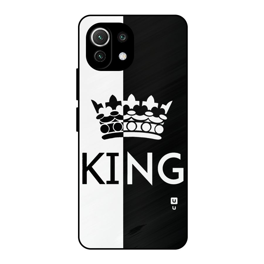Aesthetic Crown King Metal Back Case for Mi 11 Lite