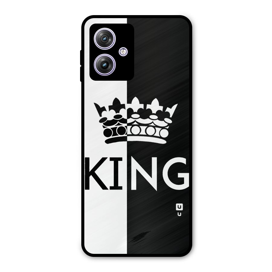 Aesthetic Crown King Metal Back Case for Moto G64