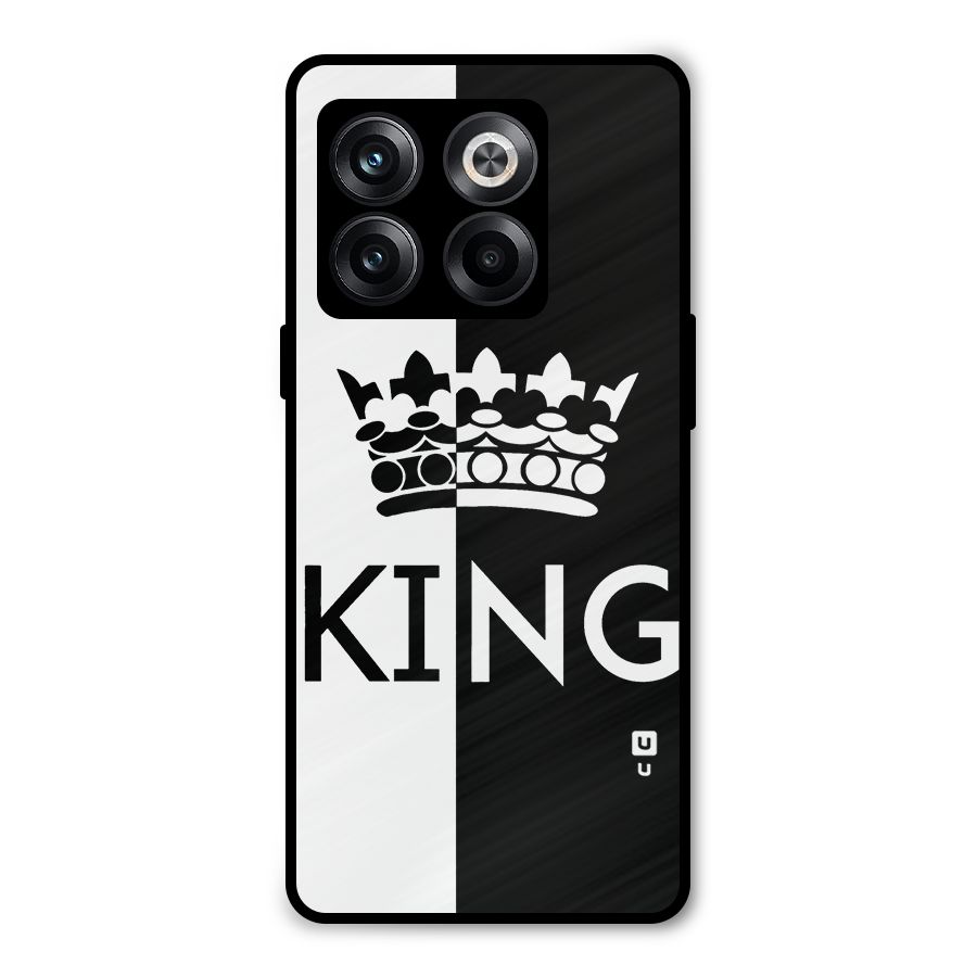 Aesthetic Crown King Metal Back Case for OnePlus 10T