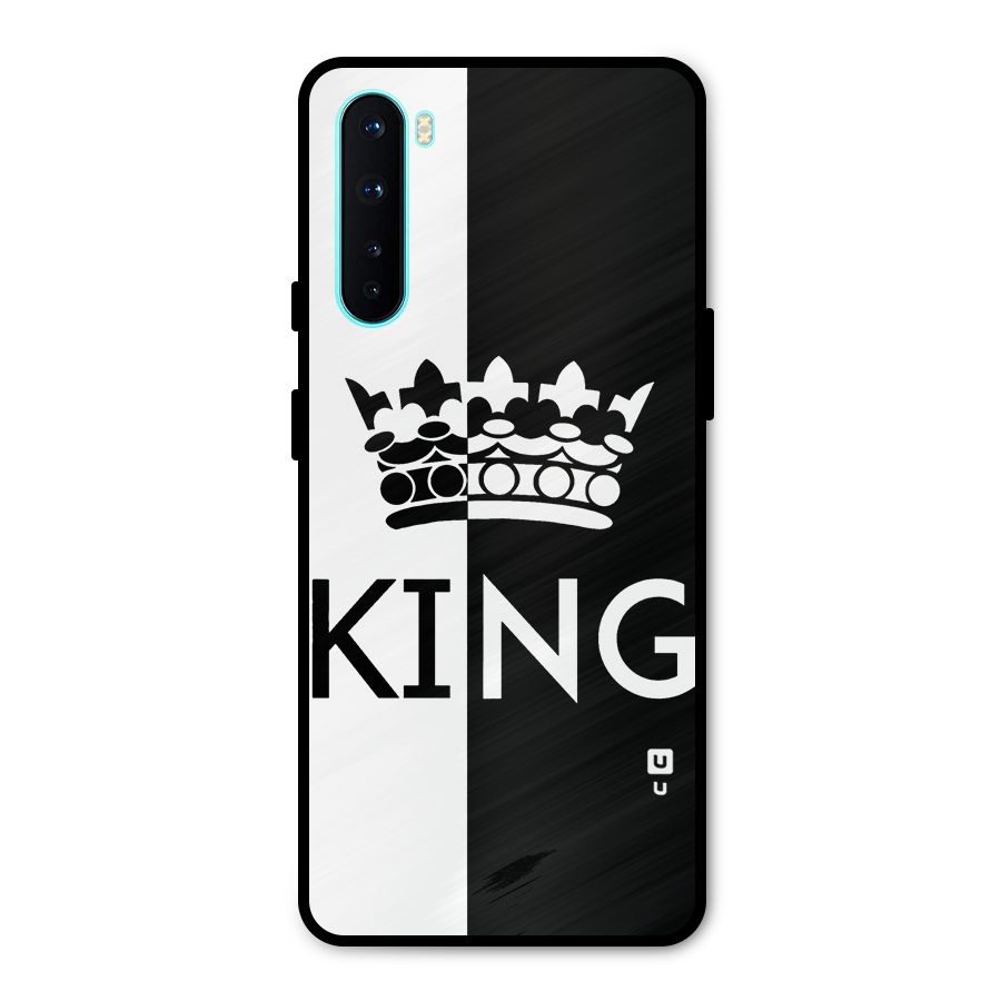 Aesthetic Crown King Metal Back Case for OnePlus Nord