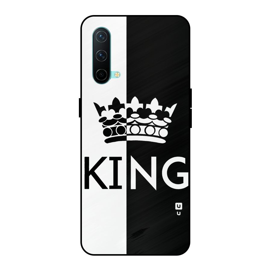 Aesthetic Crown King Metal Back Case for OnePlus Nord CE 5G