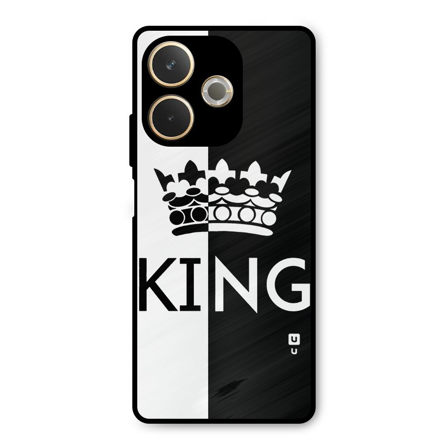 Aesthetic Crown King Metal Back Case for Oppo A5 Pro