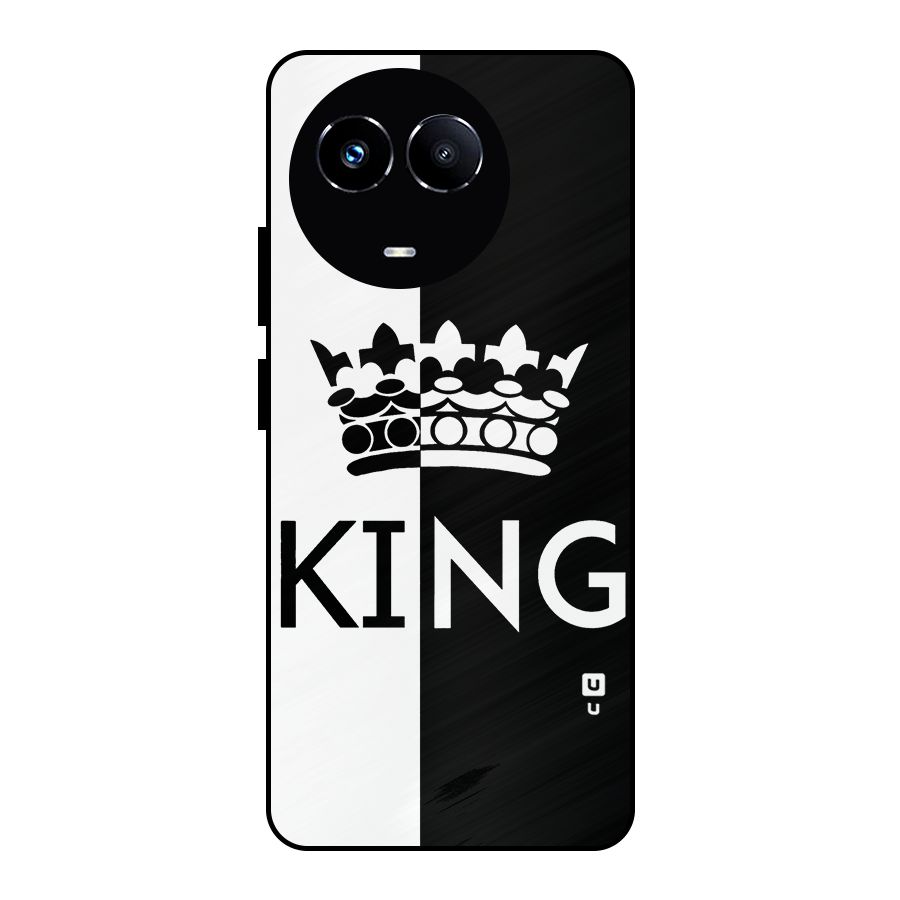 Aesthetic Crown King Metal Back Case for Realme 11 5G