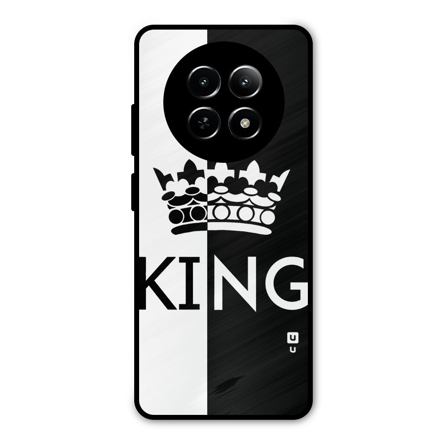 Aesthetic Crown King Metal Back Case for Realme 12 5G