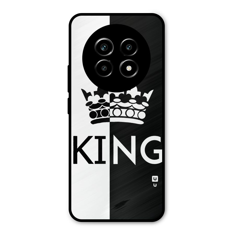 Aesthetic Crown King Metal Back Case for Realme 13 Pro