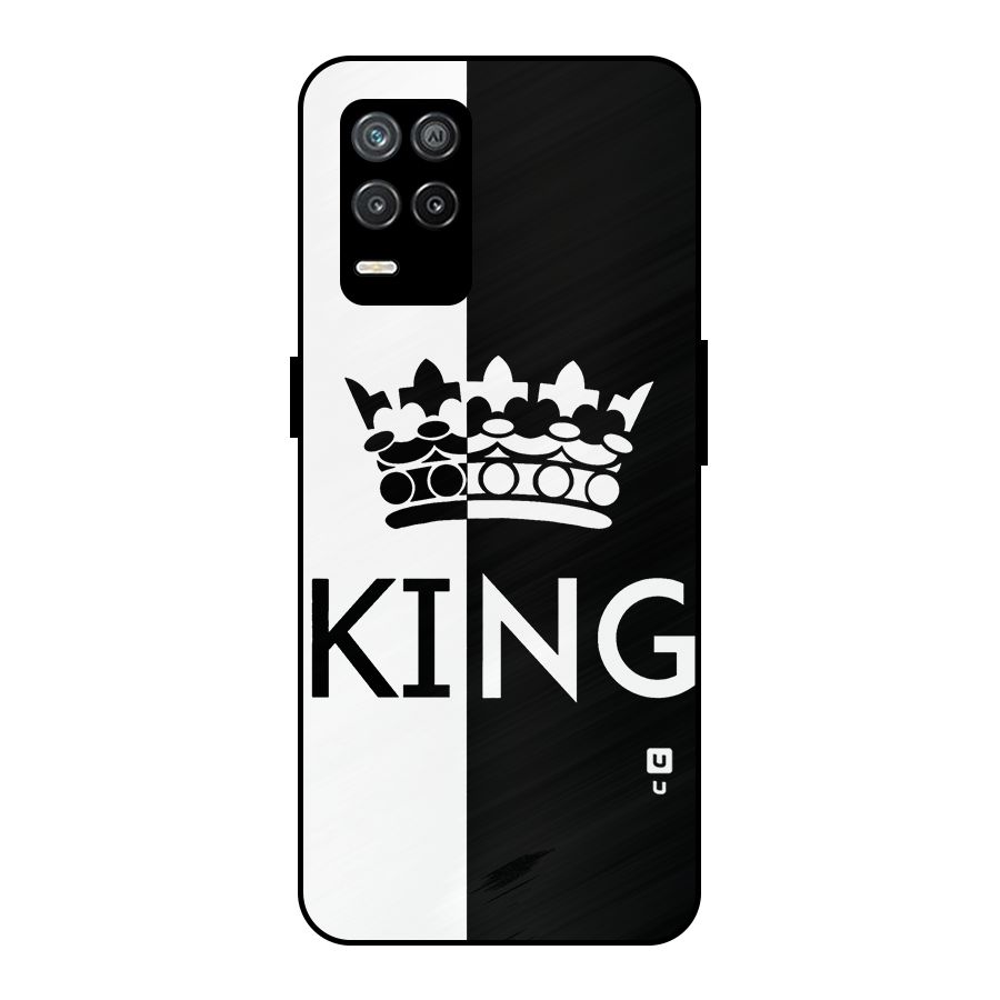Aesthetic Crown King Metal Back Case for Realme 8 5G
