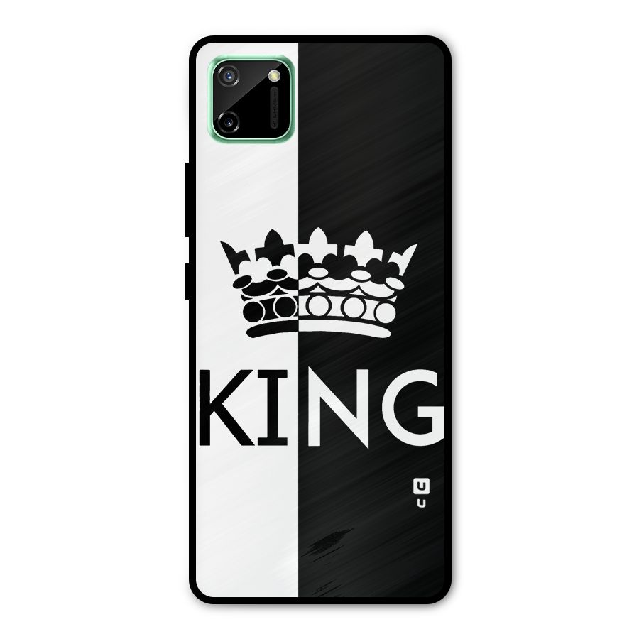 Aesthetic Crown King Metal Back Case for Realme C11