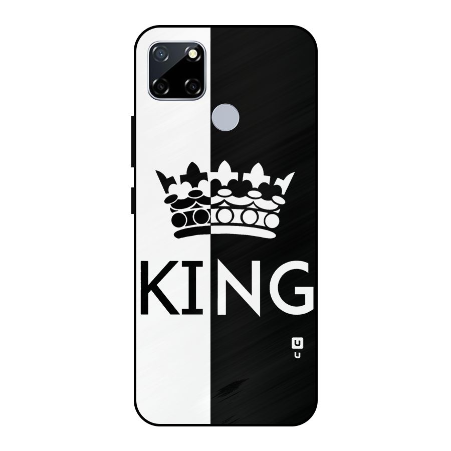 Aesthetic Crown King Metal Back Case for Realme Narzo 20