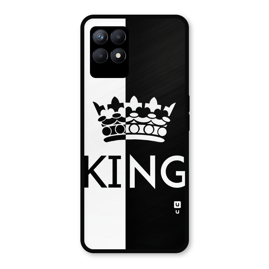 Aesthetic Crown King Metal Back Case for Realme Narzo 50