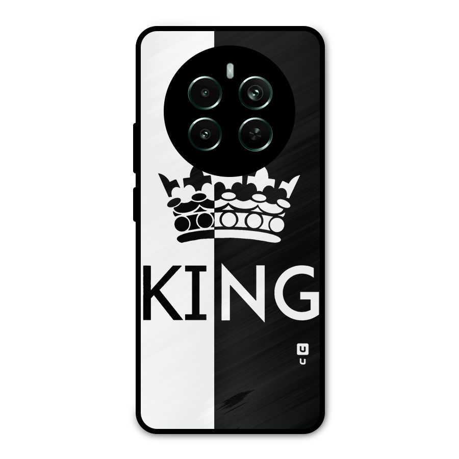 Aesthetic Crown King Metal Back Case for Realme Narzo 70 Pro