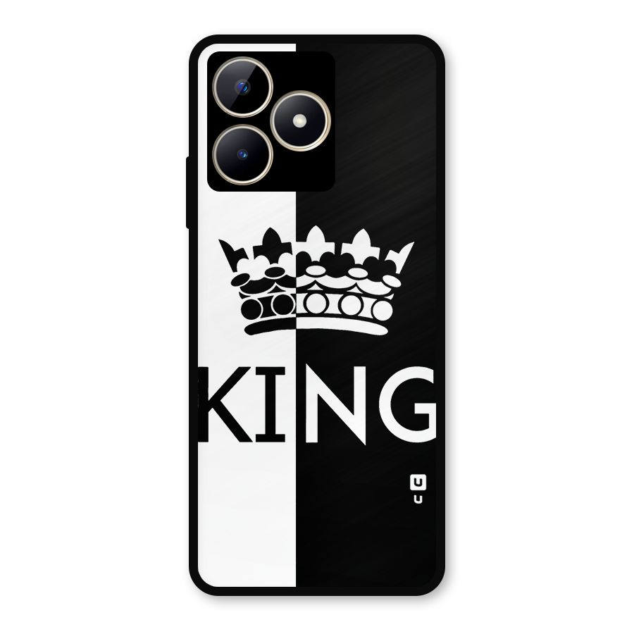 Aesthetic Crown King Metal Back Case for Realme Narzo N53