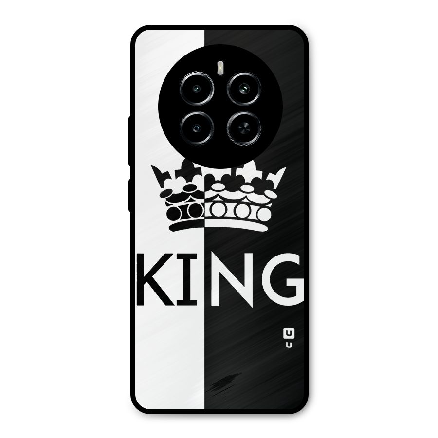 Aesthetic Crown King Metal Back Case for Realme P1