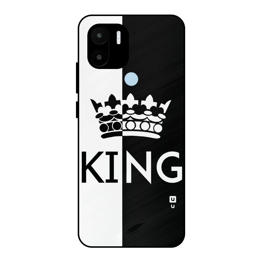 Aesthetic Crown King Metal Back Case for Redmi A1+