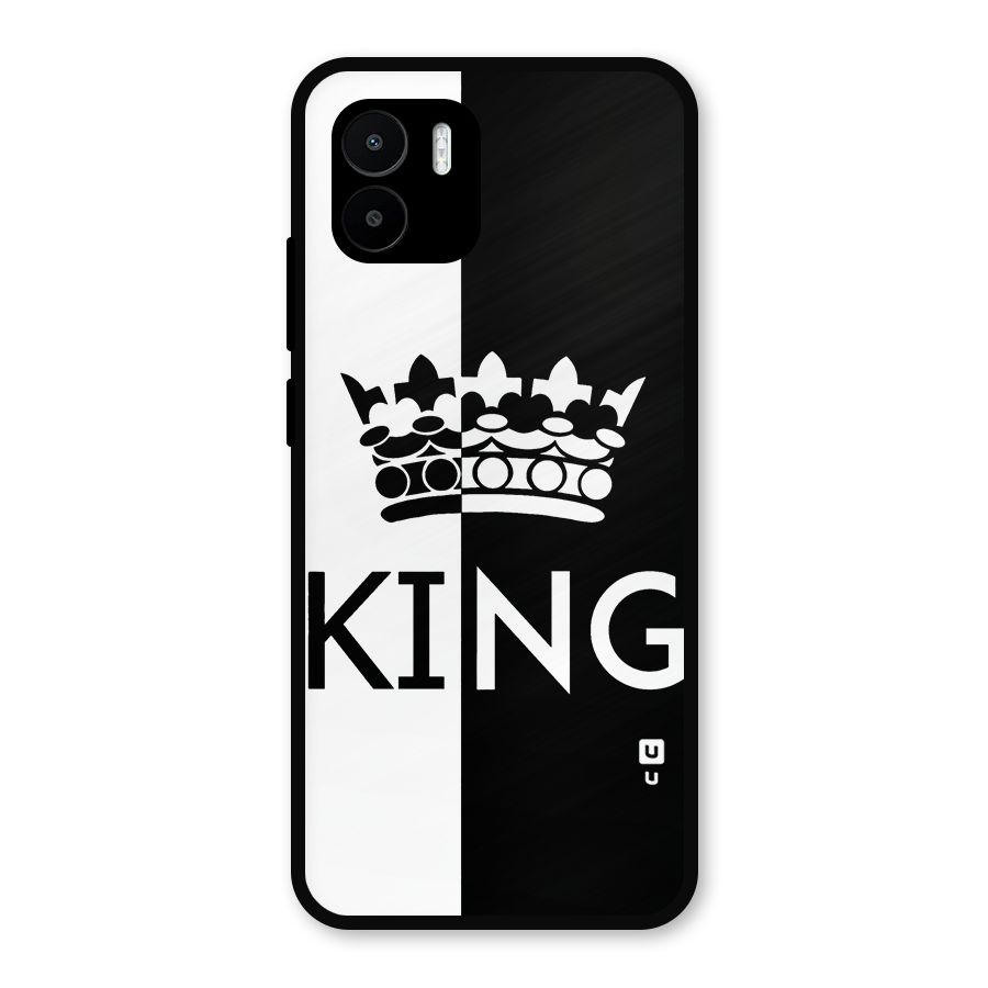 Aesthetic Crown King Metal Back Case for Redmi A2