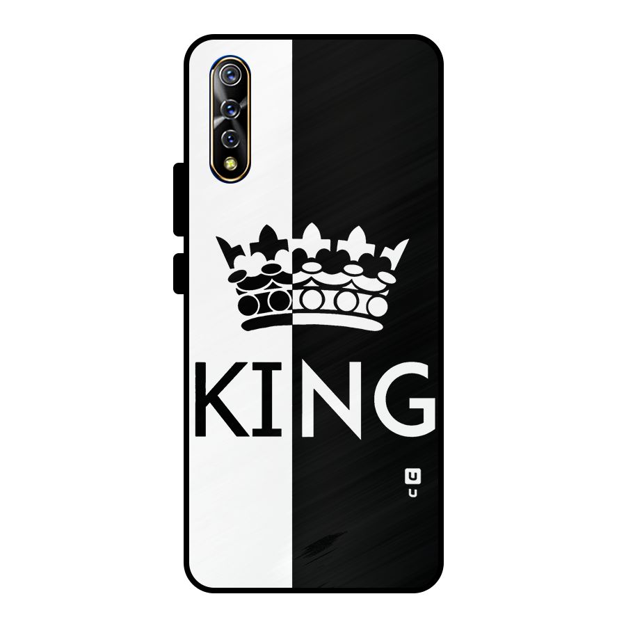 Aesthetic Crown King Metal Back Case for Vivo S1
