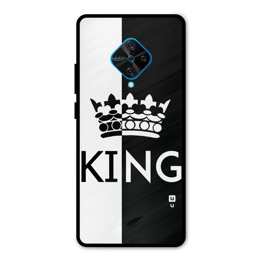 Aesthetic Crown King Metal Back Case for Vivo S1 Pro