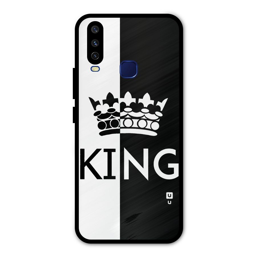 Aesthetic Crown King Metal Back Case for Vivo V17