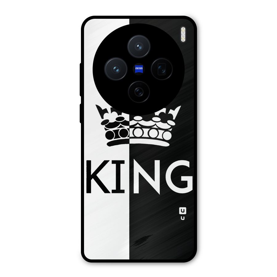 Aesthetic Crown King Metal Back Case for Vivo X200