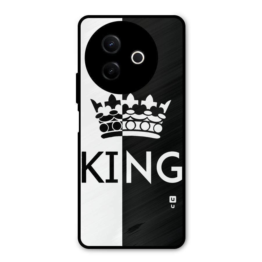 Aesthetic Crown King Metal Back Case for Vivo Y39