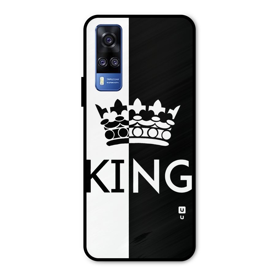 Aesthetic Crown King Metal Back Case for Vivo Y51A