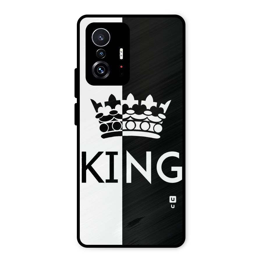 Aesthetic Crown King Metal Back Case for Xiaomi 11T Pro