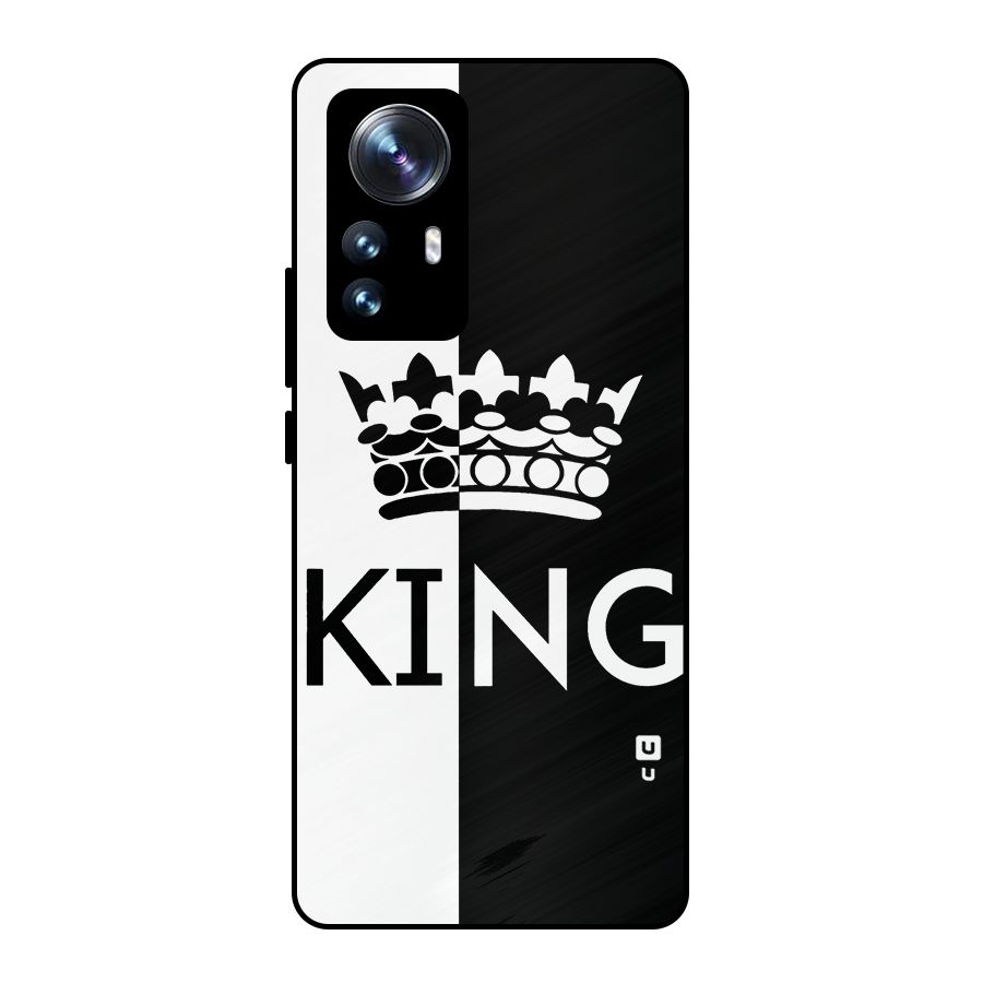 Aesthetic Crown King Metal Back Case for Xiaomi 12 Pro