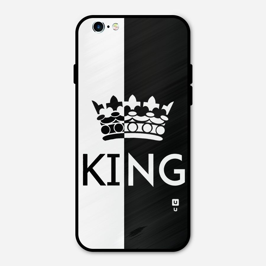 Aesthetic Crown King Metal Back Case for iPhone 6 6s