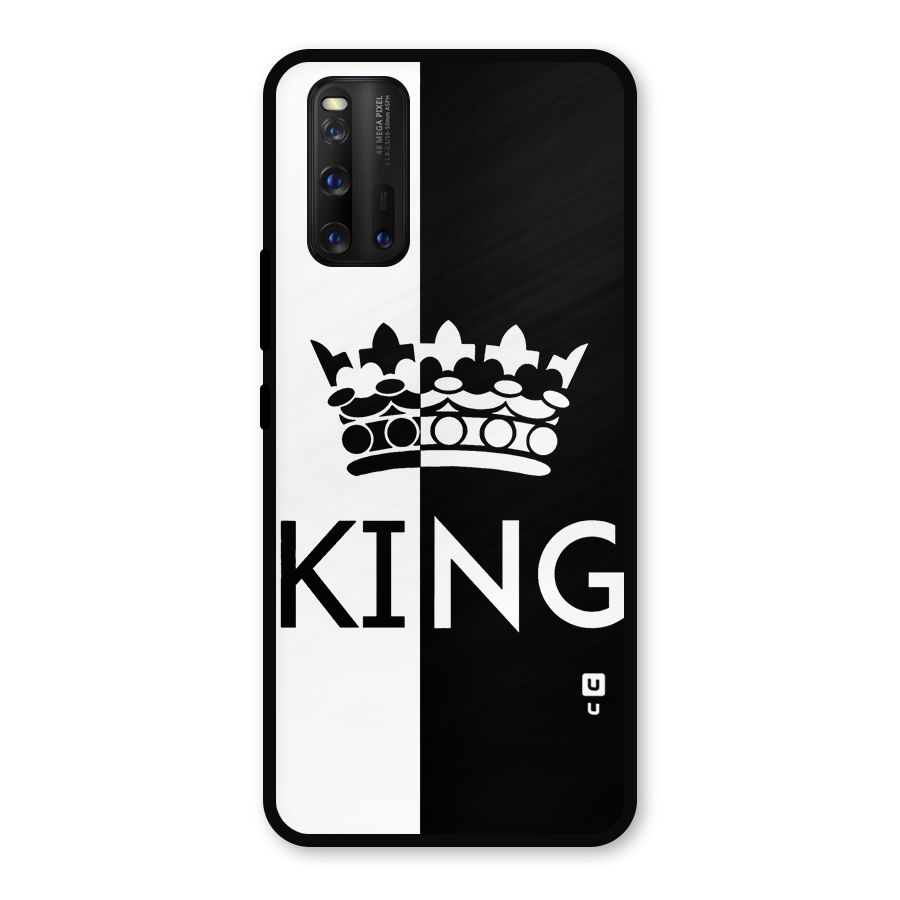 Aesthetic Crown King Metal Back Case for iQOO 3