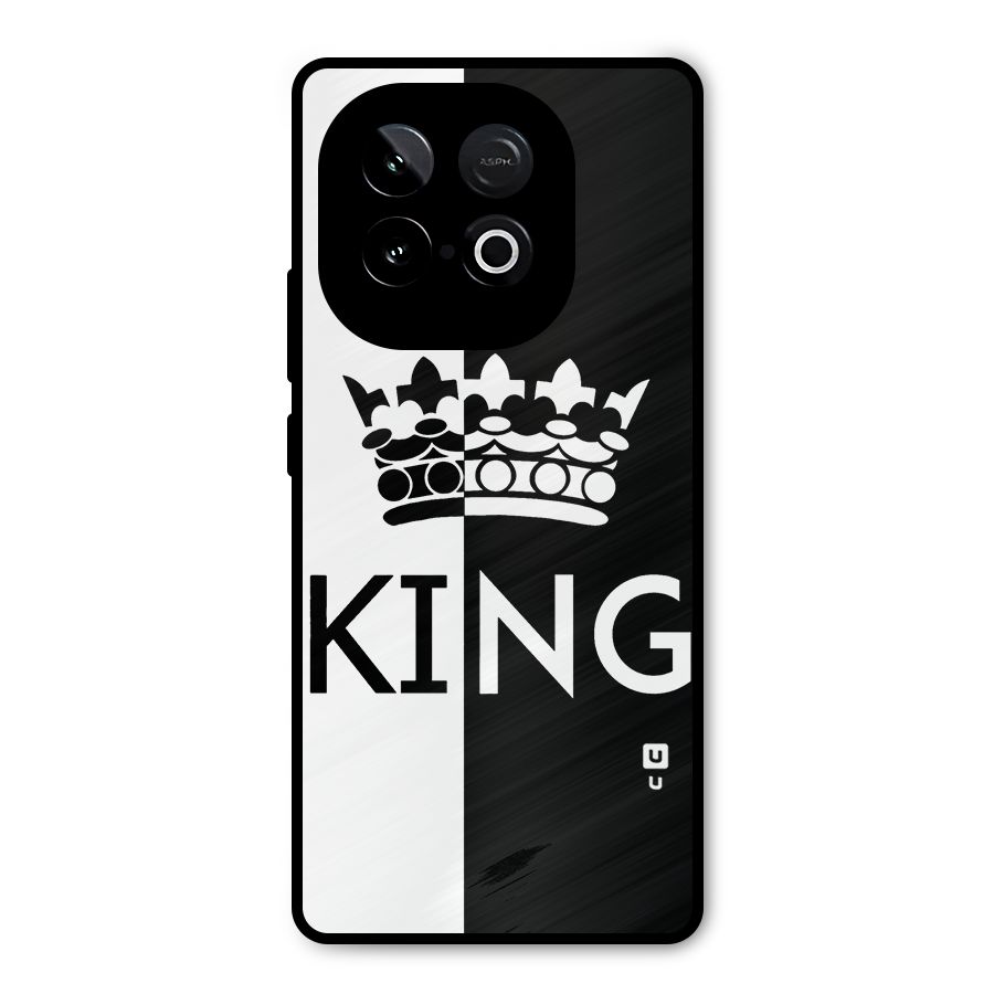 Aesthetic Crown King Metal Back Case for iQOO Neo 10