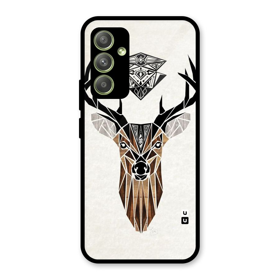 Aesthetic Deer Design Glass Back Case for Galaxy A54