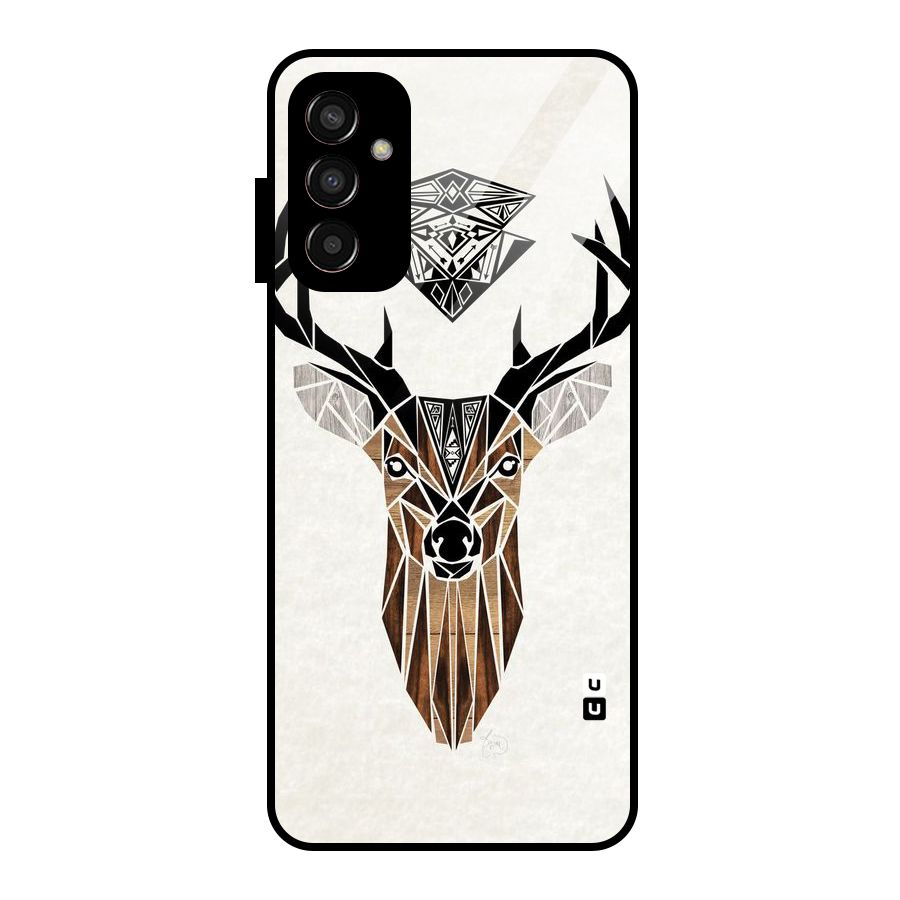 Aesthetic Deer Design Glass Back Case for Galaxy F13