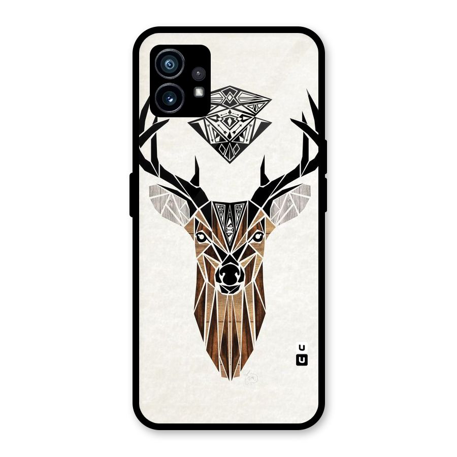 Aesthetic Deer Design Glass Back Case for Nothing Phone 1
