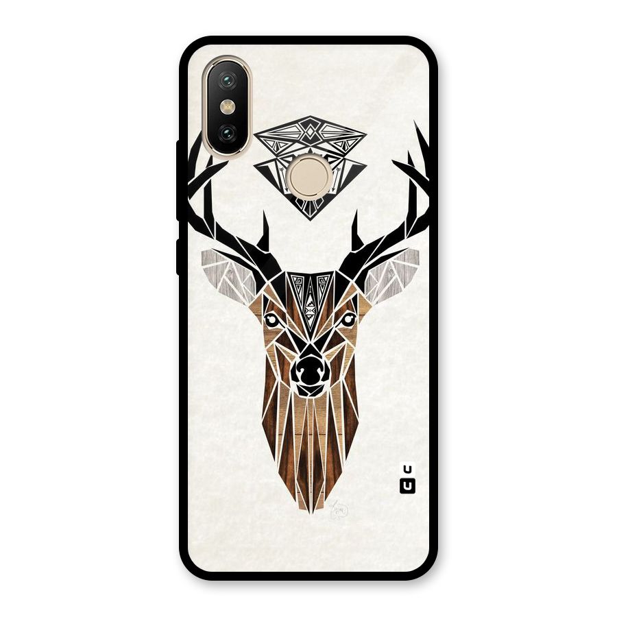 Aesthetic Deer Design Glass Back Case for Redmi A2
